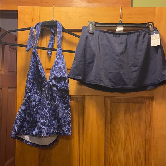 Jantzen Other - Jantzen Women’s Halter Top Bathing Skirt Suit